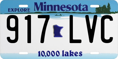 MN license plate 917LVC