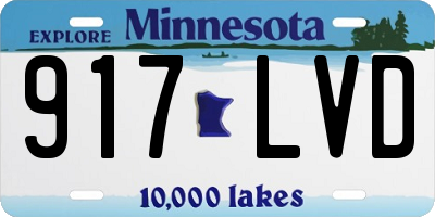 MN license plate 917LVD