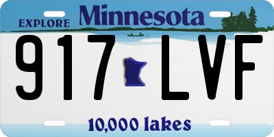 MN license plate 917LVF