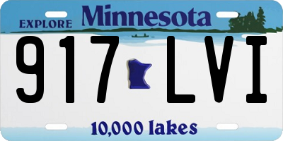 MN license plate 917LVI