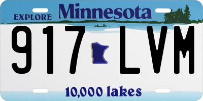MN license plate 917LVM