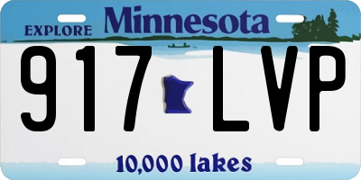 MN license plate 917LVP