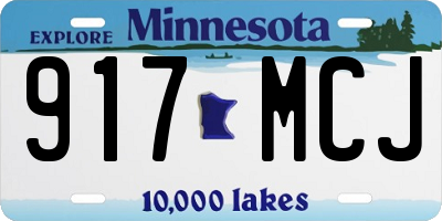 MN license plate 917MCJ