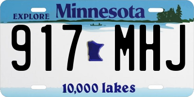MN license plate 917MHJ