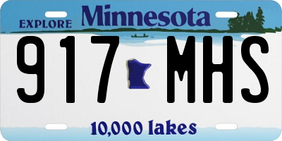 MN license plate 917MHS