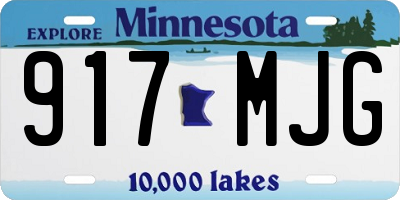 MN license plate 917MJG