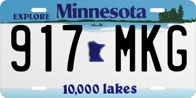 MN license plate 917MKG