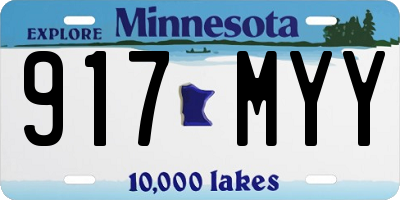 MN license plate 917MYY
