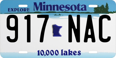 MN license plate 917NAC