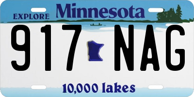 MN license plate 917NAG
