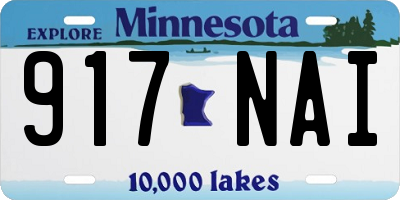 MN license plate 917NAI