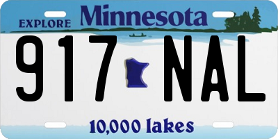 MN license plate 917NAL