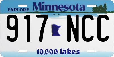 MN license plate 917NCC