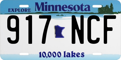 MN license plate 917NCF