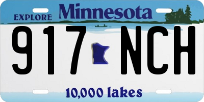 MN license plate 917NCH