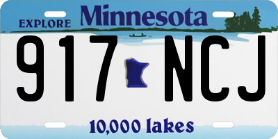 MN license plate 917NCJ