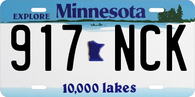 MN license plate 917NCK
