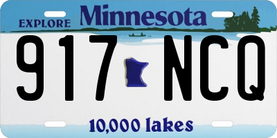 MN license plate 917NCQ