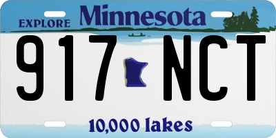 MN license plate 917NCT