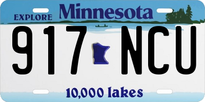 MN license plate 917NCU