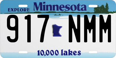 MN license plate 917NMM