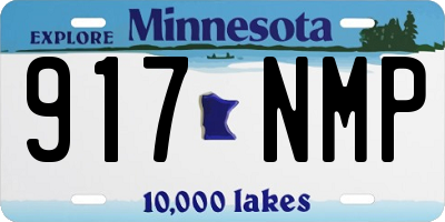 MN license plate 917NMP