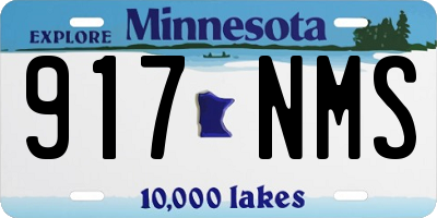 MN license plate 917NMS