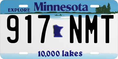 MN license plate 917NMT
