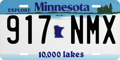 MN license plate 917NMX