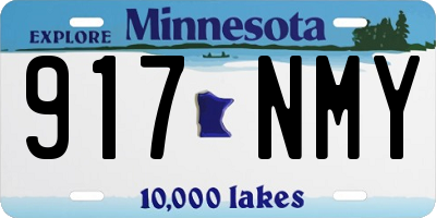 MN license plate 917NMY