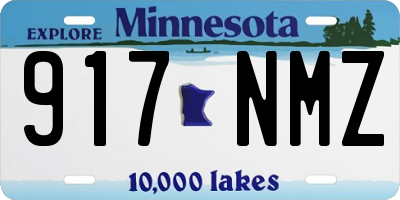 MN license plate 917NMZ