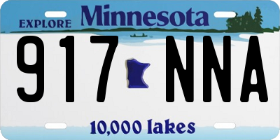 MN license plate 917NNA