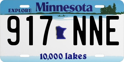 MN license plate 917NNE