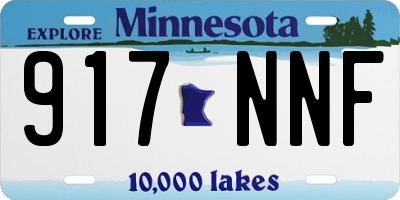 MN license plate 917NNF