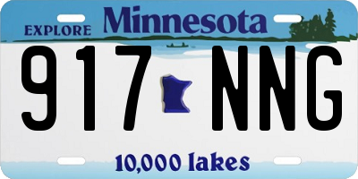 MN license plate 917NNG