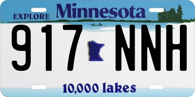 MN license plate 917NNH