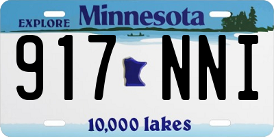 MN license plate 917NNI