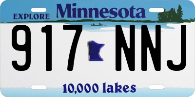 MN license plate 917NNJ