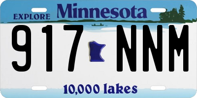MN license plate 917NNM