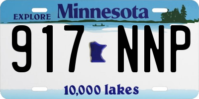 MN license plate 917NNP