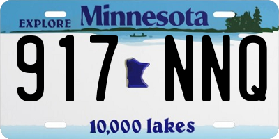 MN license plate 917NNQ