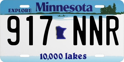 MN license plate 917NNR