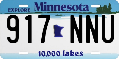 MN license plate 917NNU