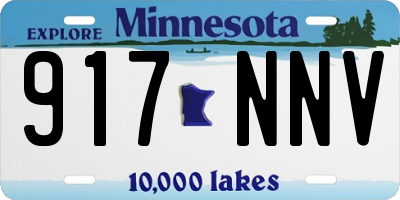 MN license plate 917NNV