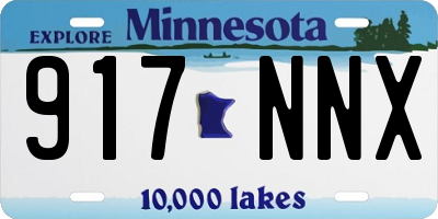 MN license plate 917NNX