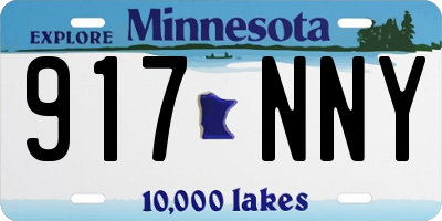 MN license plate 917NNY