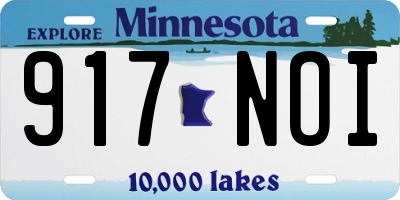 MN license plate 917NOI