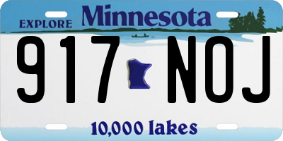 MN license plate 917NOJ