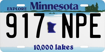 MN license plate 917NPE
