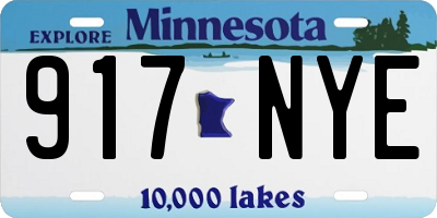 MN license plate 917NYE
